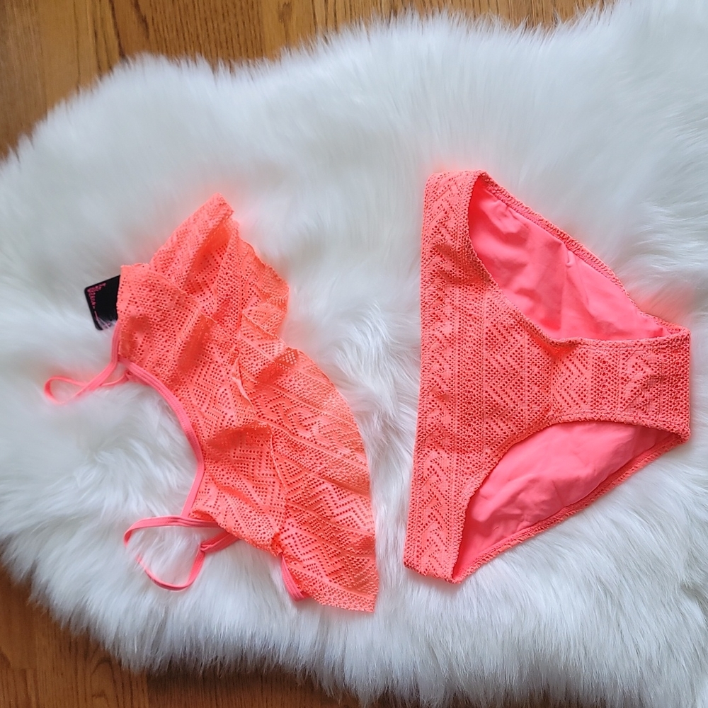 Kids Two Pieces Flounce Girls Size (14/16) Color Light Orange